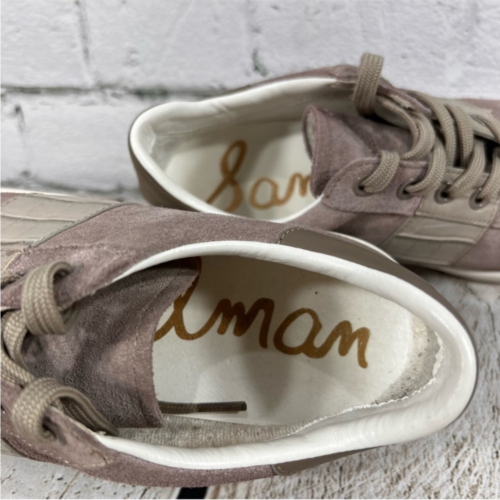 SAM EDELMAN Women's Marquette
Leather Sneakers Size 6 - Picture 8 of 10